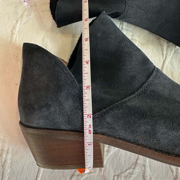 Lucky Brand Suede Booties Blue Sz 9 - Picture 6 of 11